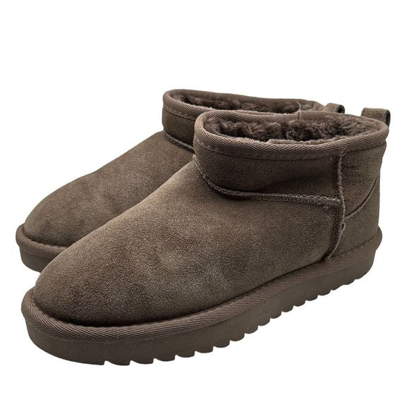 CUSHIONAIRE Women's pull on boot 7 TAUPE - Picture 3 of 7